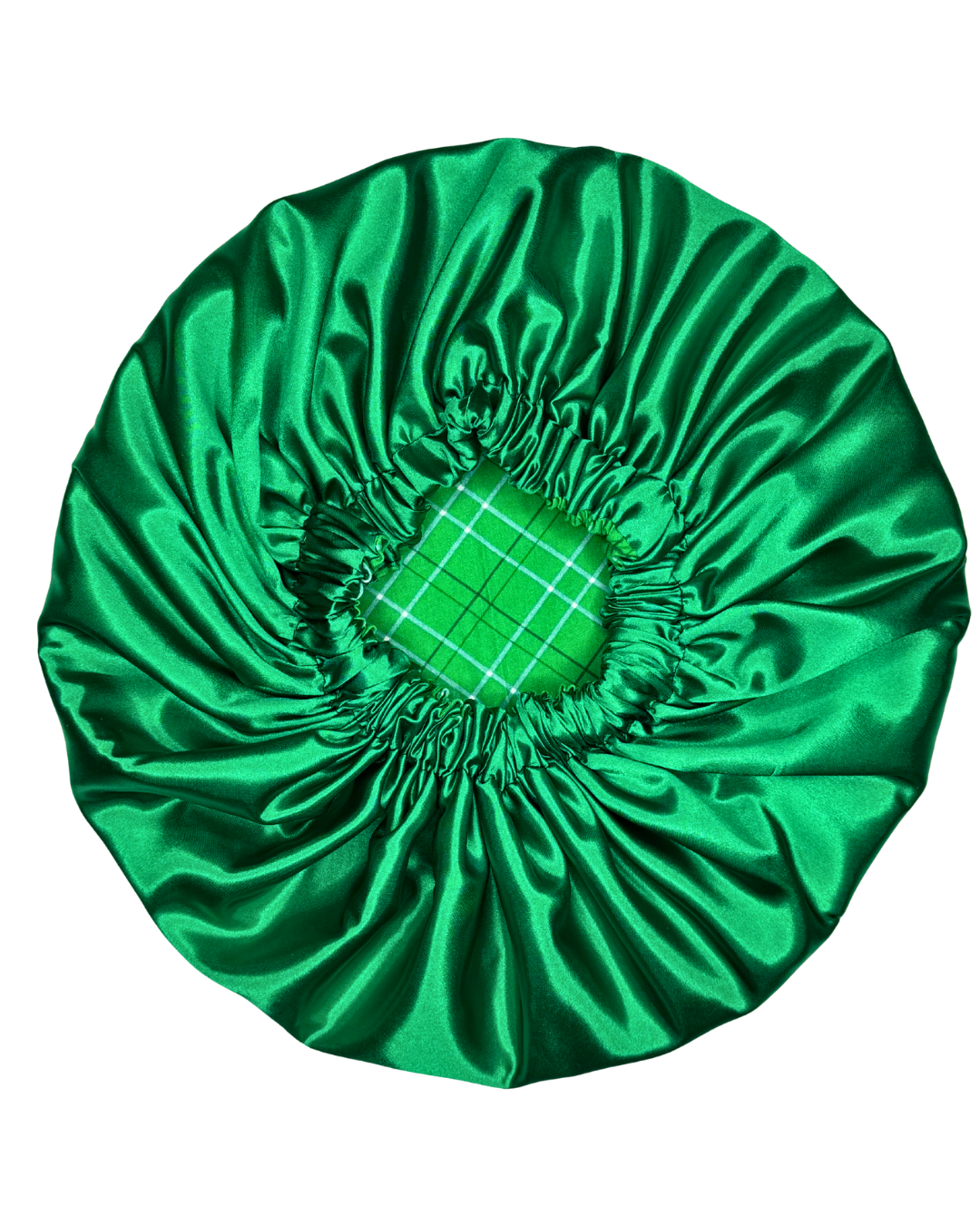 Green Plaid Bonnet
