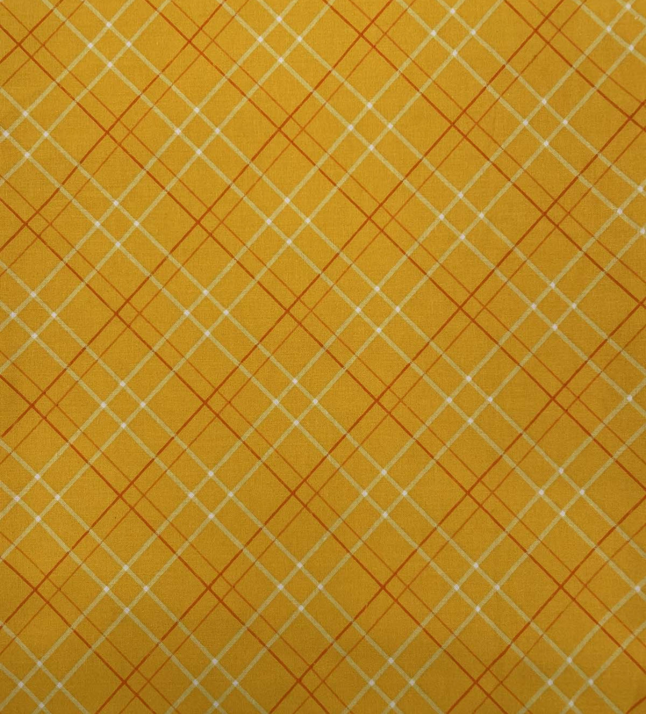 Yellow Plaid Bonnet
