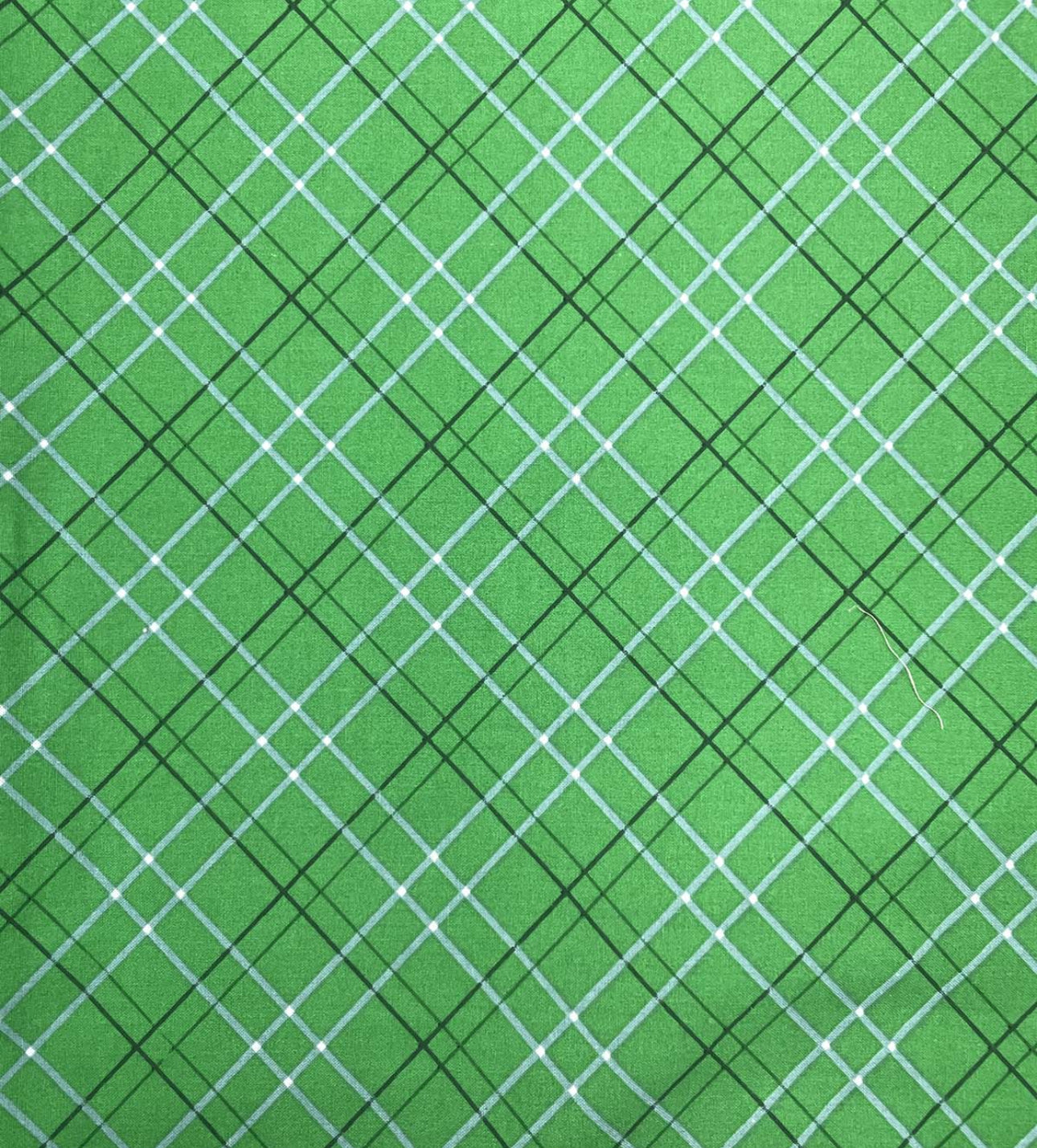 Green Plaid Bonnet