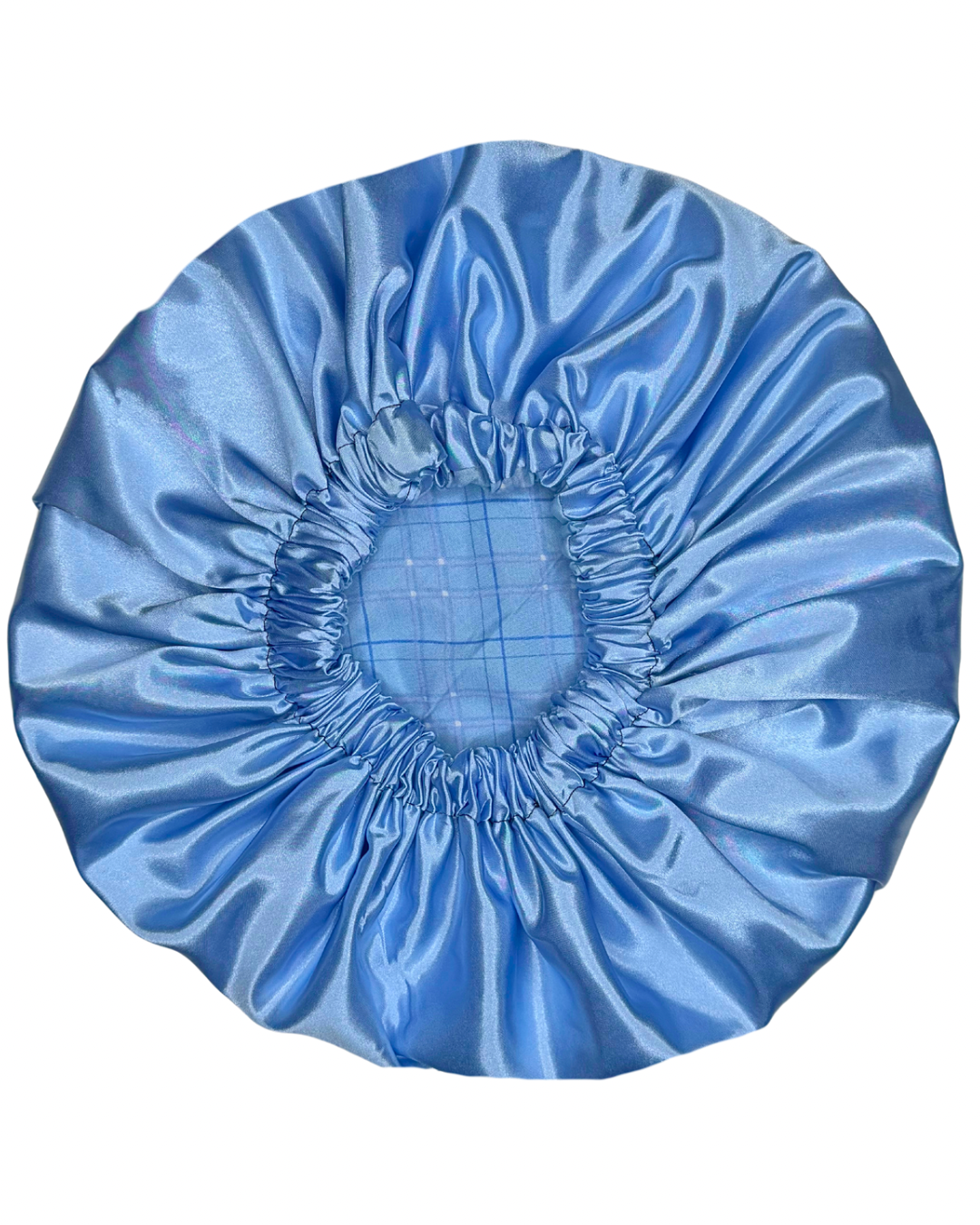 Light Blue Plaid Bonnet