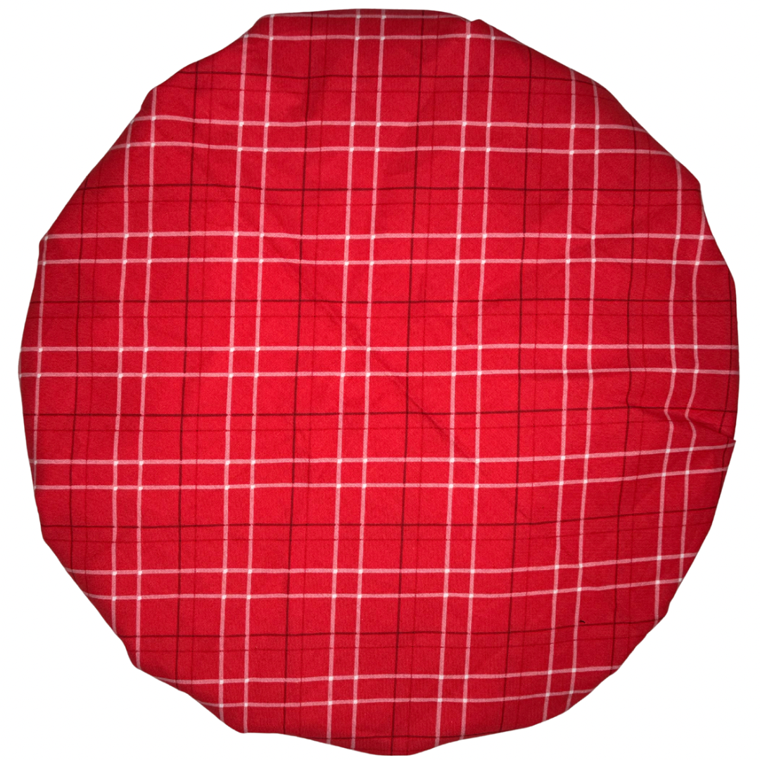 Red Plaid Bonnet