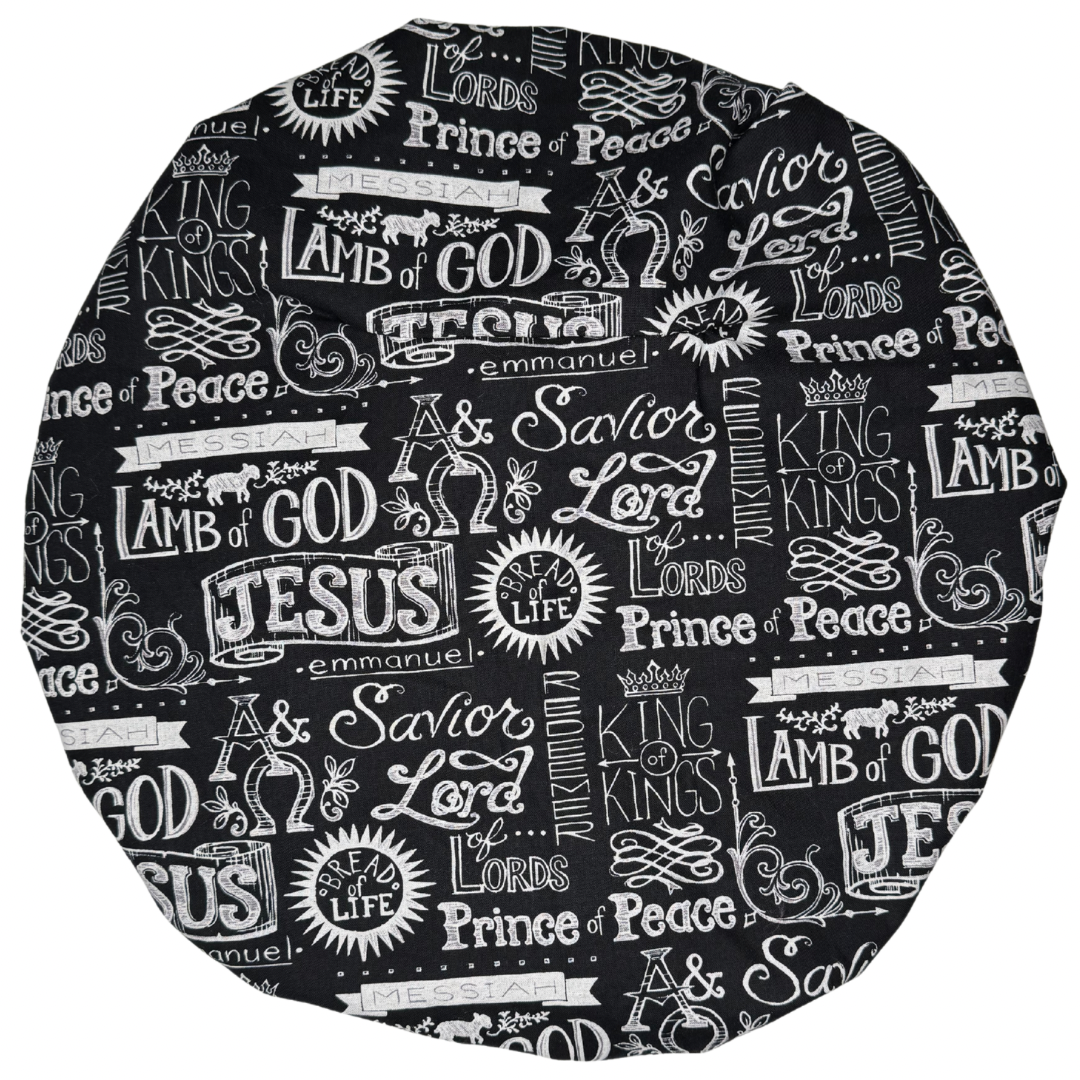 Black & White Religious Bonnet