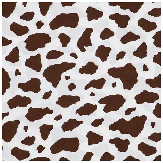 Brown Cow Print Bonnet