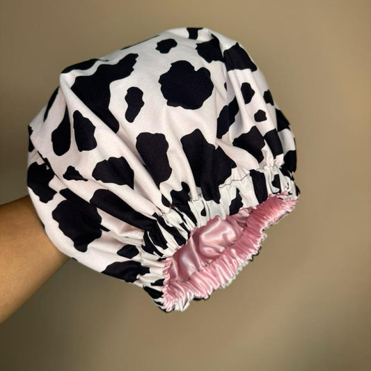 Cow Print Bonnet