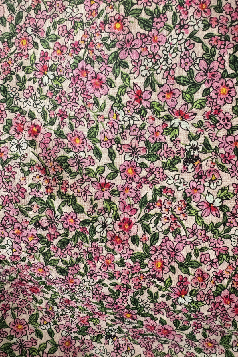 Pink Floral Bonnet ￼