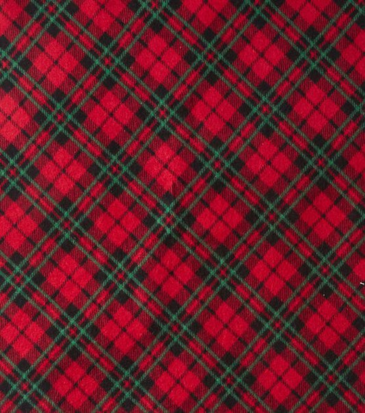 Red & Green Plaid Bonnet