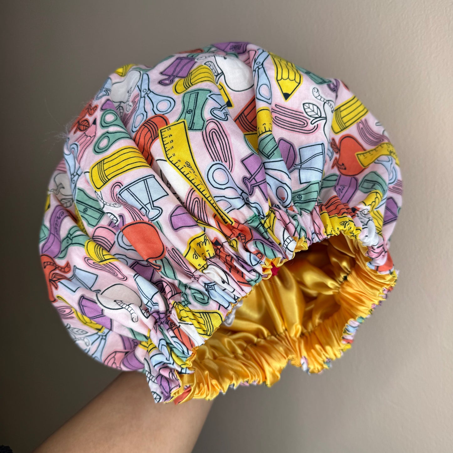 School Supplies Bonnet