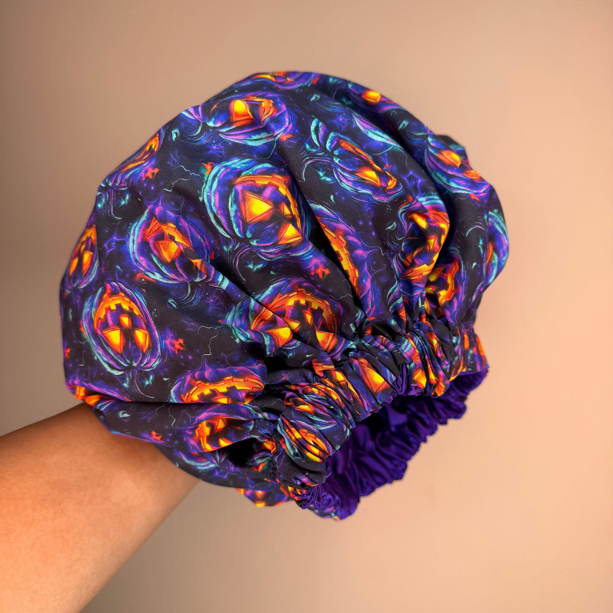 Neon Jack-o’-lantern Bonnet