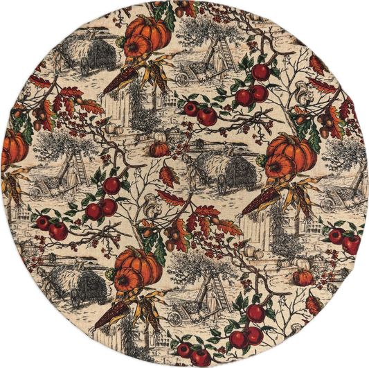 Vintage Pumpkin Town Bonnet