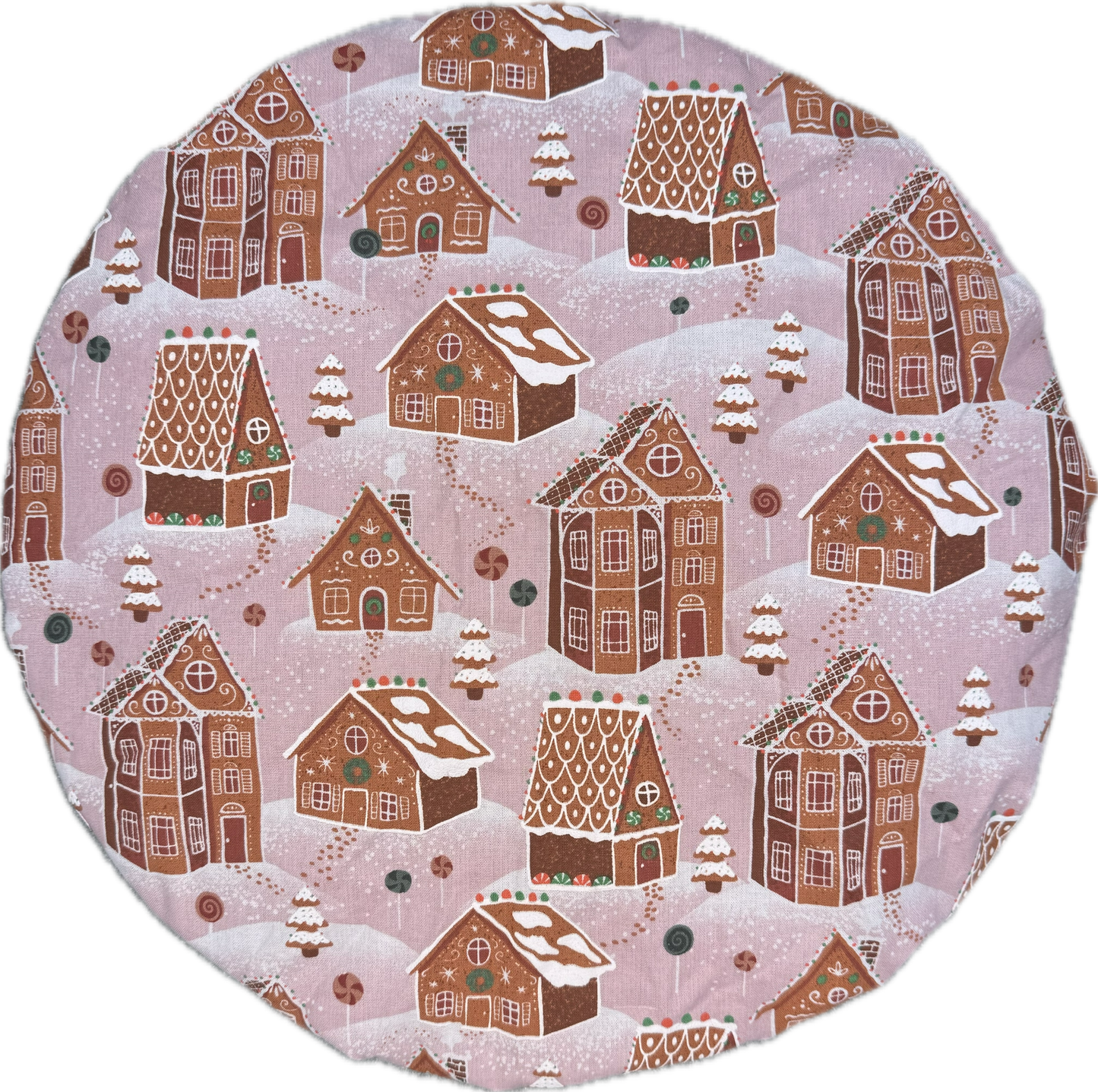 Snowy Gingerbread Village Bonnet