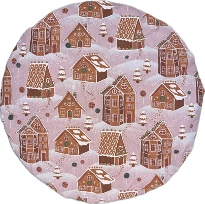 Snowy Gingerbread Village Bonnet