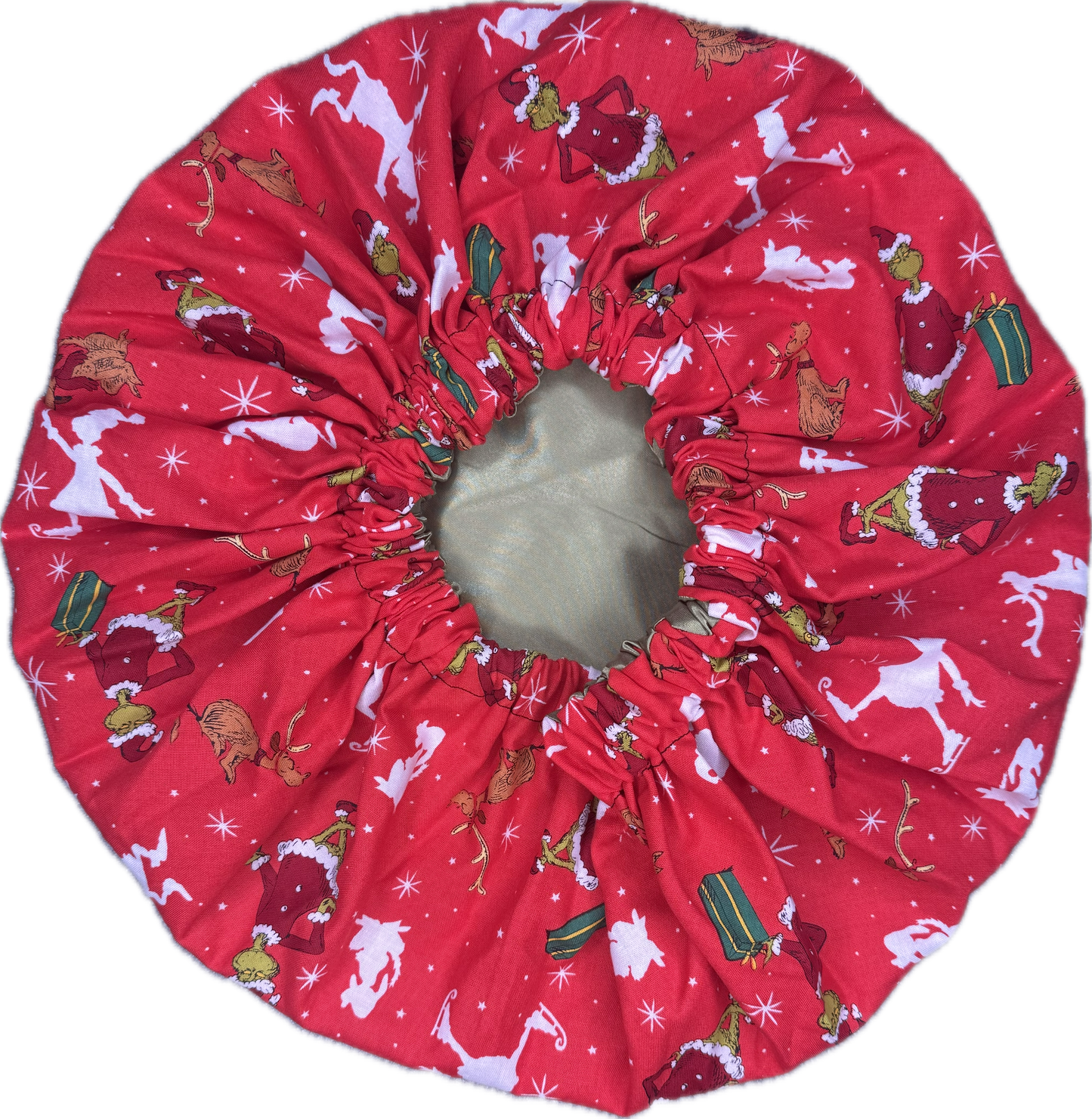 Christmas Cartoon Bonnet (White Outline)