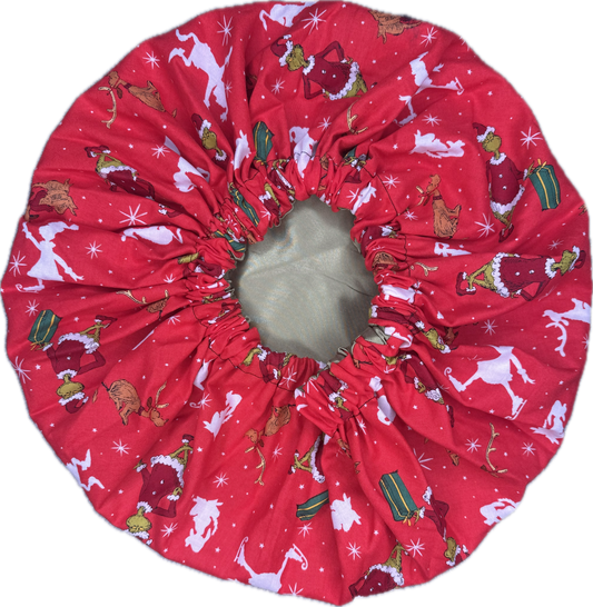 Christmas Cartoon Bonnet (White Outline)