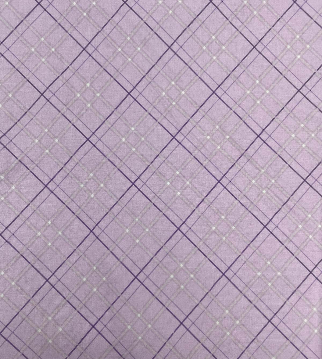 Light Purple Plaid Bonnet