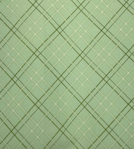 Light Green Plaid Bonnet