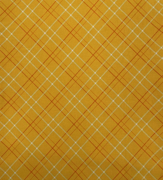 Yellow Plaid Bonnet