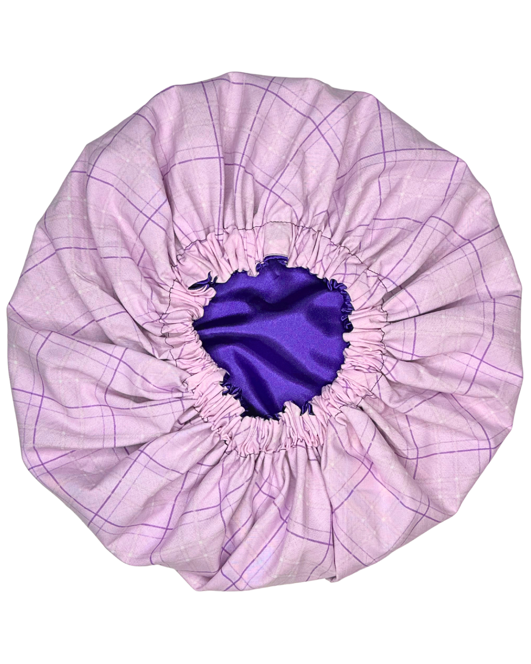 Light Purple Plaid Bonnet