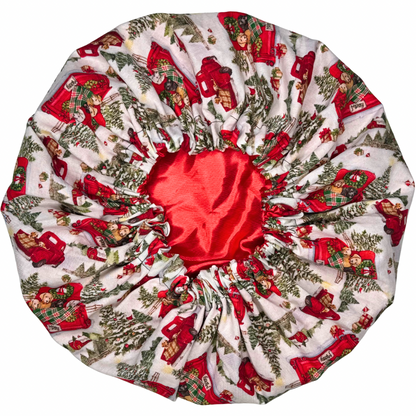 Dogs In Red Pickup Truck Bonnet