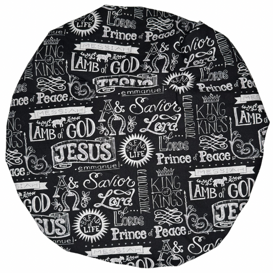 Black & White Religious Bonnet