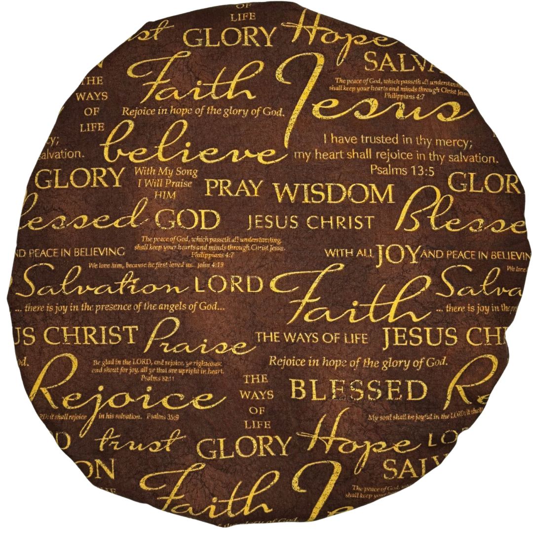 Brown & Gold Religious Bonnet