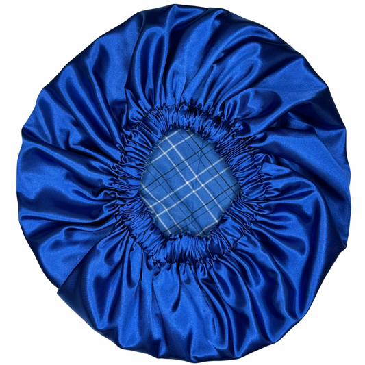 Blue Plaid Bonnet