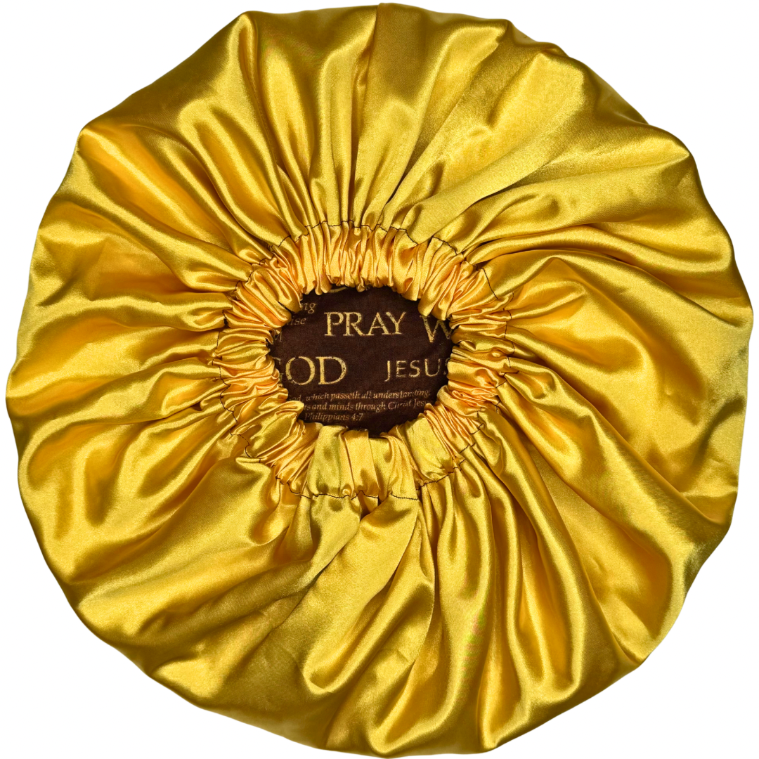 Brown & Gold Religious Bonnet