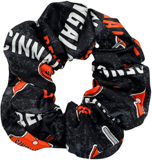 Football Team Scrunchie (CB) GRY/BLK